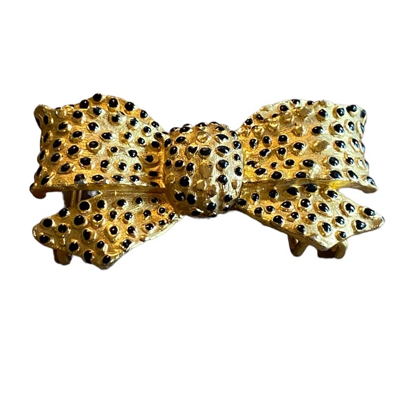 Mimi D N 1987 Accessories - Mimi D N 1987 Vintage Gold Bow Belt Buckle